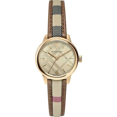 Burberry BU10114 Ladies Gold The Classic Round Check Watch